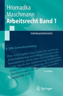 Arbeitsrecht Band 1: Individualarbeitsrecht (Springer-Lehrbuch)