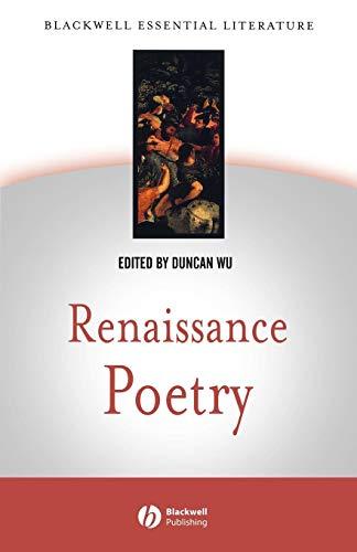 Renaissance Poetry (Blackwell Essential Literature)