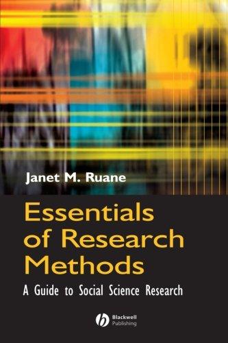 Essentials Research Methods: A Guide to Social Science Research