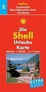 Shell Urlaubskarte Italien 02. Oberitalienische Seen, Gardasee, Lombardei, Mailand 1 : 200 000