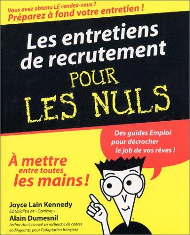 Les entretiens de recrutement pour les nuls