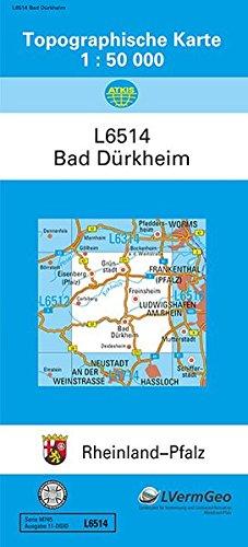 TK50 L6514 Bad Dürkheim: Topographische Karte 1:50000 (Topographische Karten 1:50000 (TK 50) Rheinland-Pfalz (amtlich))