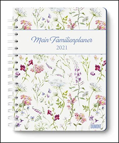 Mein Familienplaner-Buch Lovely Flowers 2021 ‒ Buch-Kalender ‒ Praktisch, zum Mitnehmen ‒ mit 5 Spalten und vielen Zusatzseiten