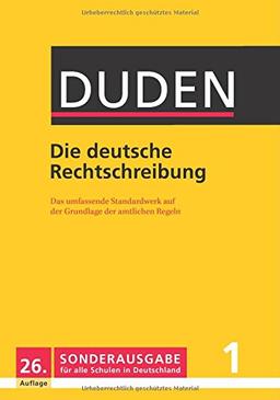 DUDEN Die deutsche Rechtschreibung 26.Auflage SONDERAUSGABE 1