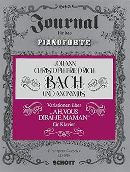 Variationen über "Ah, vous dirai-je, maman": Morgen kommt der Weihnachtsmann. Klavier (Orgel). (Journal für das Pianoforte)