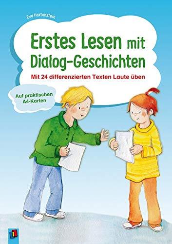 Erstes Lesen mit Dialog-Geschichten: Mit 24 differenzierten Texten Laute üben - auf praktischen A4-Karten