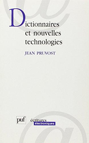 Dictionnaires et nouvelles technologies