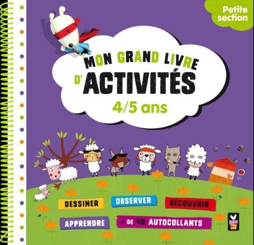 Mon grand livre d'activités, 4-5 ans : moyenne section