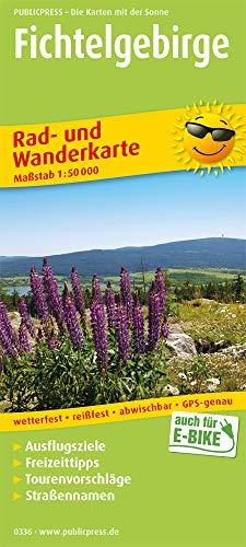 Fichtelgebirge: Rad- und Wanderkarte mit Ausflugszielen, Einkehr- & Freizeittipps, wetterfest, reissfest, abwischbar, GPS-genau. 1:50000 (Rad- und Wanderkarte / RuWK)