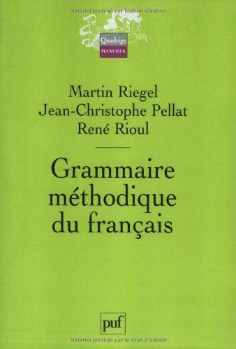 Grammaire méthodique du français