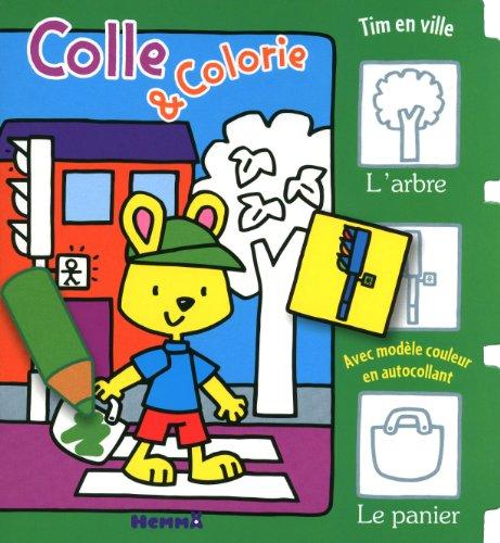 Tim en ville : colle & colorie