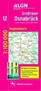 Topographische Sonderkarten Niedersachsen. Sonderblattschnitte auf der Grundlage der amtlichen topographischen Karten, meistens grösseres ... 1:100000 (CR) / Grossraum Osnabrück (N)