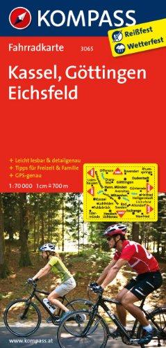 Kassel - Göttingen - Eichsfeld: Fahrradkarte. GPS-genau. 1:70000