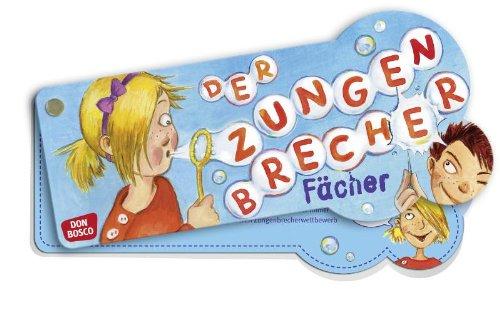 Der Zungenbrecherfächer: Farbig gestalteter Zungenbrecher Fächer mit 30 Blättern, beidseitig bedruckt: Farbig gestalteter Fächer mit 30 Blättern, beidseitig bedruckt, mit Niete fixiert