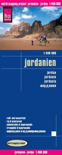 Reise Know-How Landkarte Jordanien (1:400.000): world mapping project: Große Orte auch in arabischer Schrift. Höhenlinien und Höhenschichten-Relief. ... Straßennetz. Ausführlicher Ortsindex