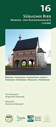 Blatt 16, Südliches Ried: Wander- und Radwanderkarte 1:20.000. Mit Bürstadt, Einhausen, Lampertheim, Lorsch, Viernheim, Mannheim, Bensheim und ... und Naturpark Neckartal-Odenwald)