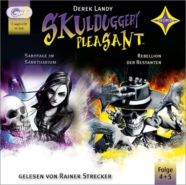 Skulduggery Pleasant - Folge 4+5: Sabotage im Sanktuarium + Rebellion der Restanten. Gelesen von Rainer Strecker, 2 MP3-CDs, 960 Min. (Skulduggery Pleasant, 4+5)