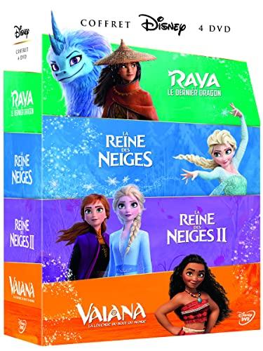 La reine des neiges + la reine des neiges 2 + raya et le dernier dragon + vaiana, la légende du bout du monde [FR Import]