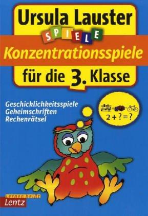 Konzentrationsspiele, neue Rechtschreibung, Für die 3. Klasse