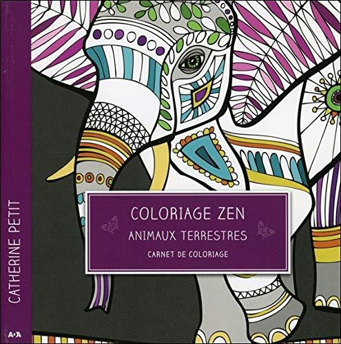 Coloriage zen - Animaux terrestres - Carnet de coloriage