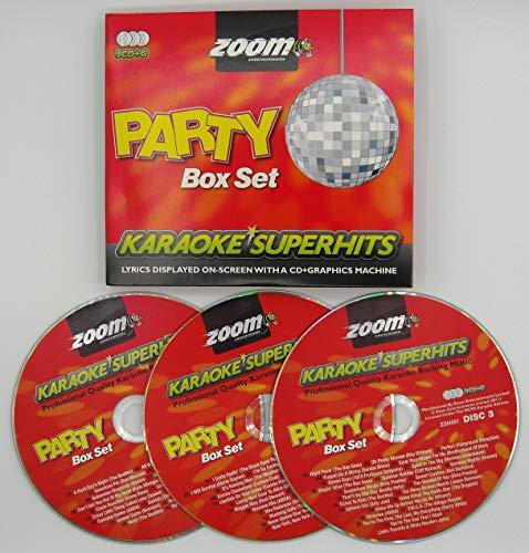 Zoom Karaoke CD+G - Party Superhits - Triple CD+G Karaoke Pack