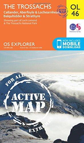 The Trossachs 1 : 25 000 (OS Explorer Map Active)