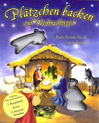 Plätzchen backen zur Weihnachtszeit - Die Weichnachtsgeschichte plus 8-teiliges Backset