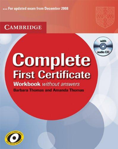 Thomas, A: Complete first certificate Workbook