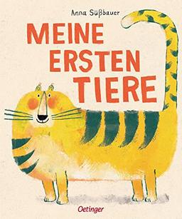 Meine ersten Tiere: Künstlerisch illustriertes Bildwörterbuch, um erste Tiernamen zu lernen (Mein erstes Bildwörterbuch)