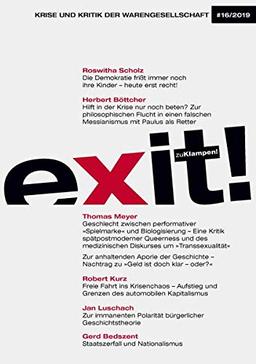 exit! Krise und Kritik der Warengesellschaft: Jahrgang 16, Heft 16