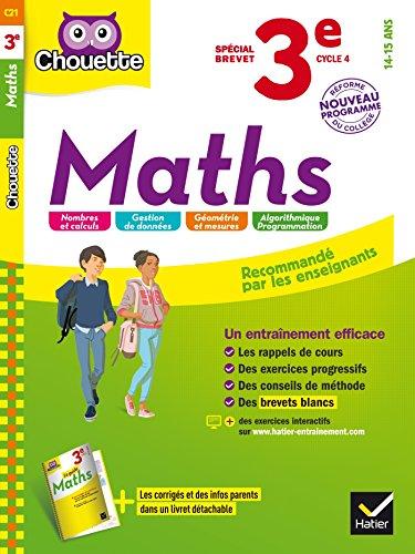 Maths 3e, 14-15 ans : spécial brevet : nouveau programme