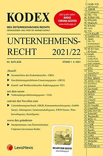 KODEX Unternehmensrecht 2021/22 - inkl. App