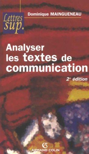 Analyser les textes de communication