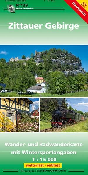 Zittauer Gebirge: Wander- und Radwanderkarte mit Wintersportangaben 1 : 15 000 wetterfest - reißfest