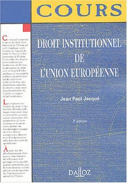 Droit institutionnel de l'Union européenne