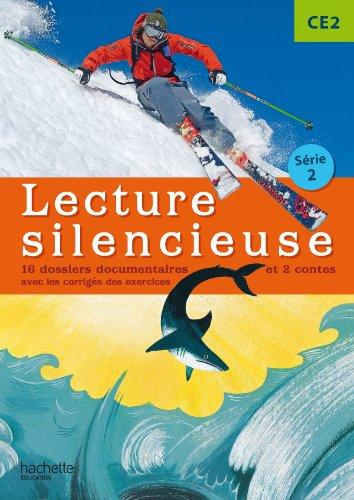 Lecture silencieuse CE2, série 2 : 16 dossiers documentaires et 2 contes : avec les corrigés des exercices