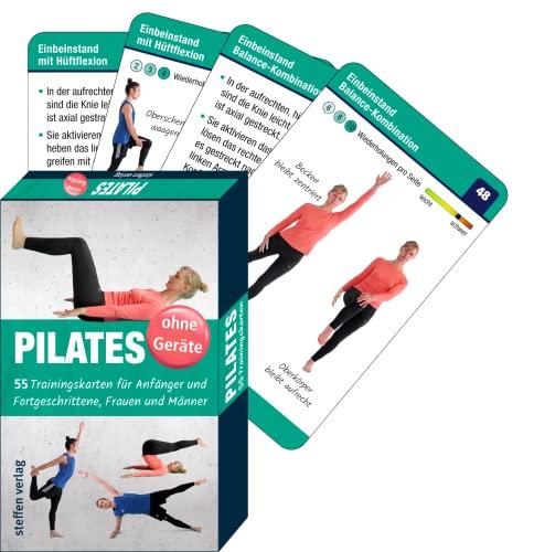 Trainingskarten: Pilates ohne Geräte: 55 Trainingskarten für Anfänger und Fortgeschrittene, Frauen und Männer (Trainingsreihe von Ronald Thomschke)