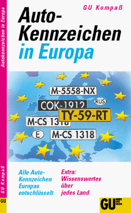 Autokennzeichen-Kompaß in Europa MERIAN (MERIAN Reise-Kompasse)