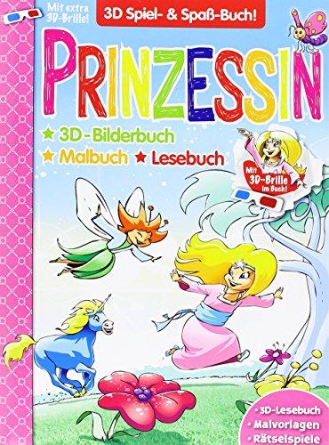 Prinzessin Elfenstern: Mal-, Lese-und Bilderbuch mit vielen farbigen 3D-Bildern und Effekten