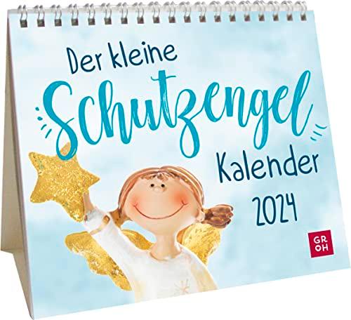 Der kleine Schutzengelkalender 2024: Mini-Monatskalender. Kleiner Aufstellkalender mit Monatskalendarium