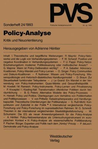 Policy-Analyse. Kritik und Neuorientierung