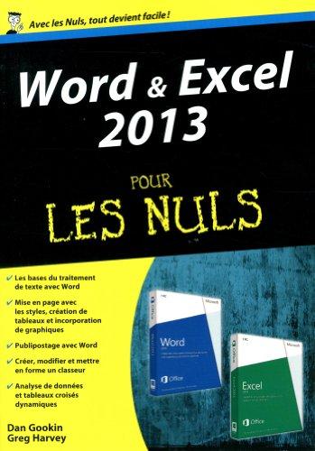 Word & Excel 2013 pour les nuls