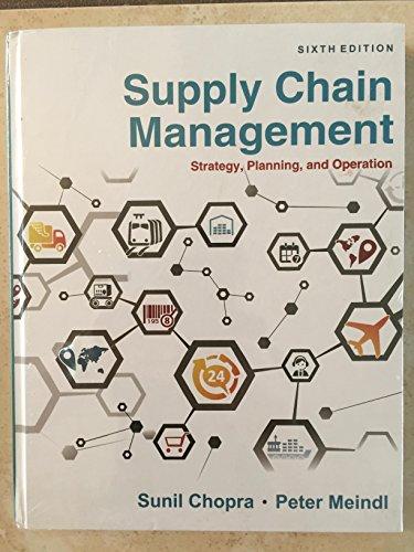 Supply Chain Management: Strategy, Planning, and Operation