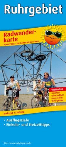 Radwanderkarte Ruhrgebiet: Mit Ausflugszielen, Einkehr- & Freizeittipps, wetterfest, reissfest, abwischbar, GPS-genau. 1:100000