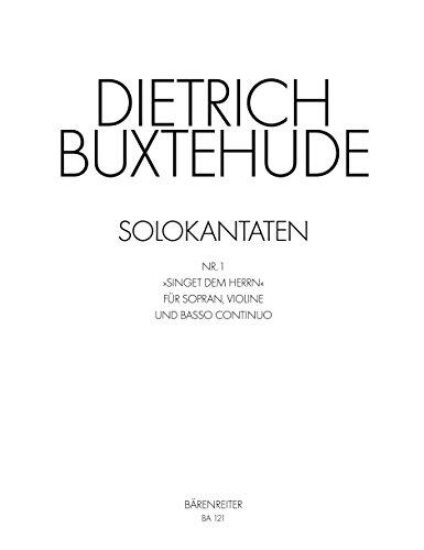 Singet dem Herrn -Solokantate-. Partitur, Stimmensatz