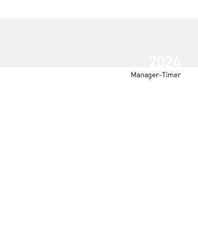 Buchkalender Manager-Timer Einlage 2024: Terminplaner mit Spiralbindung. Wochenkalendarium. großer Terminkalender 1 Woche 2 Seiten. Extra Platz für Notizen.