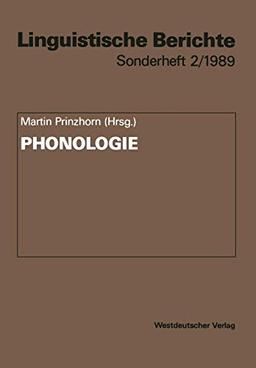 Phonologie (Linguistische Berichte Sonderhefte) (German Edition)