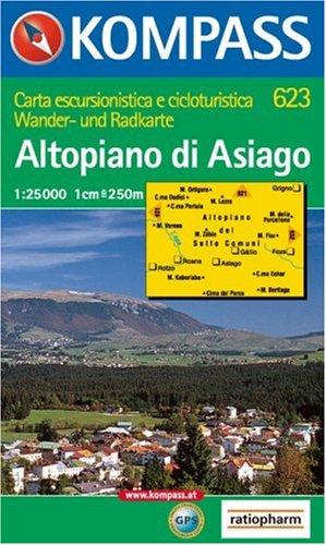 Altopiano di Asiago: Wander- und Radkarte. Carta escursionistica e cicloturistica. GPS-genau. 1:25.000