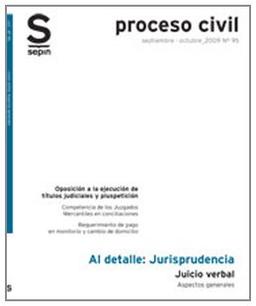 Juicio verbal. Aspectos generales (Jurisprudencia al detalle)