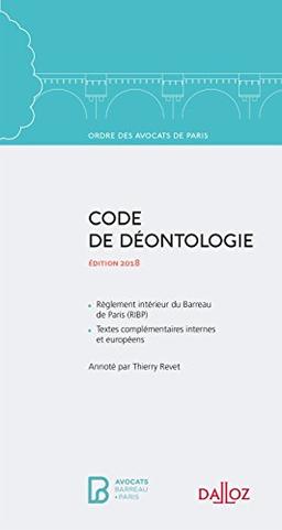 Code de déontologie : édition 2018